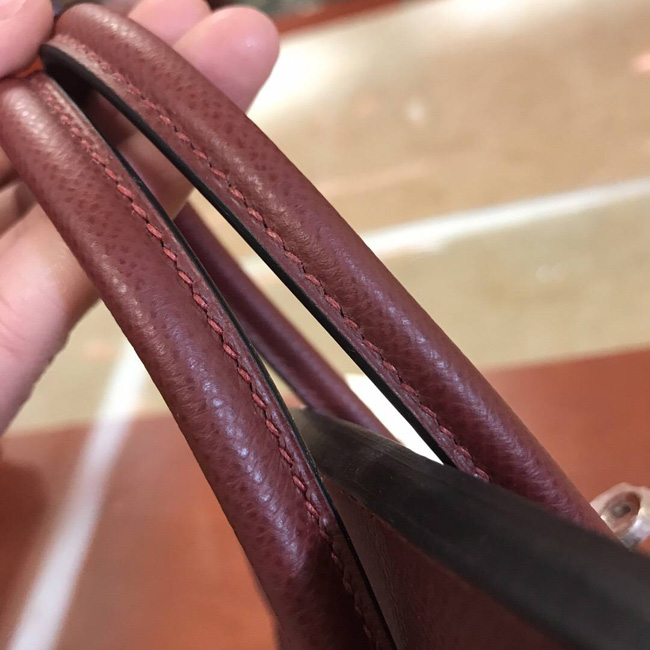エルメス バーキン25 ルージュアッシュ ヴォーエプソン シルバー金具