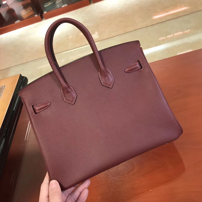 エルメス バーキン25 ルージュアッシュ ヴォーエプソン シルバー金具