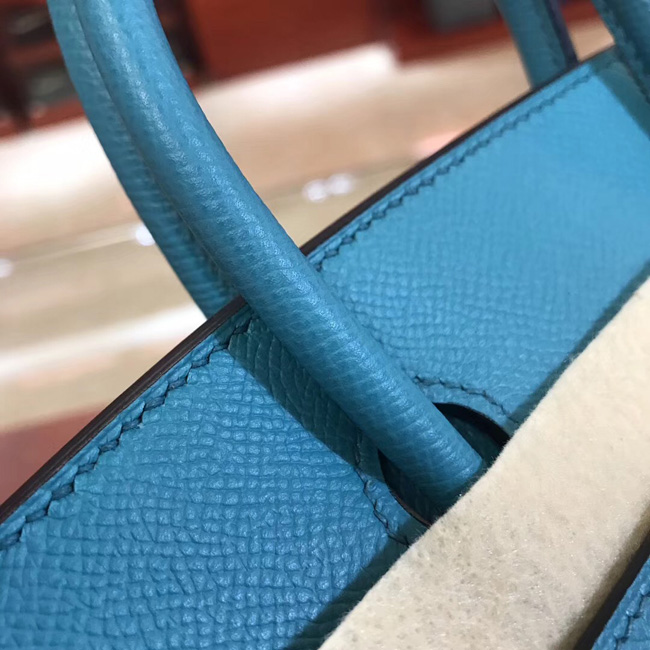 エルメス バーキン25 ターコイズ ヴォーエプソン シルバー金具