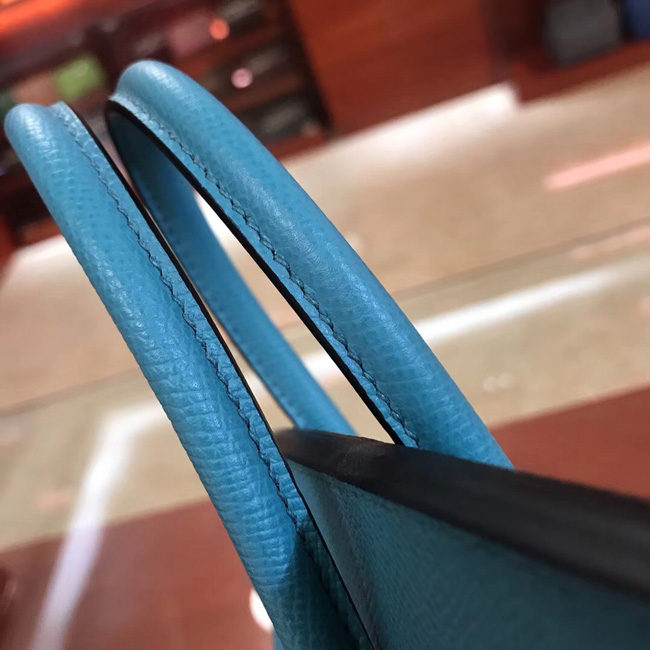 エルメス バーキン25 ターコイズ ヴォーエプソン シルバー金具
