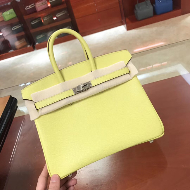エルメス バーキン25 スフレ ヴォーエプソン シルバー金具