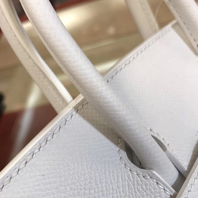 エルメス バーキン25 ホワイト ヴォーエプソン ゴールド金具
