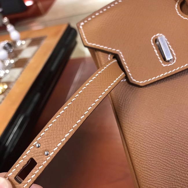 エルメス バーキン25 ゴールド ヴォーエプソン シルバー金具