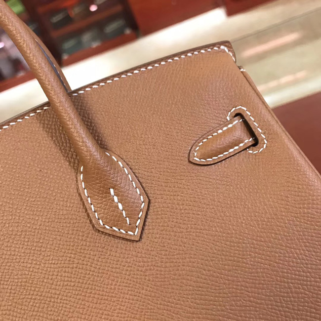 エルメス バーキン25 ゴールド ヴォーエプソン シルバー金具