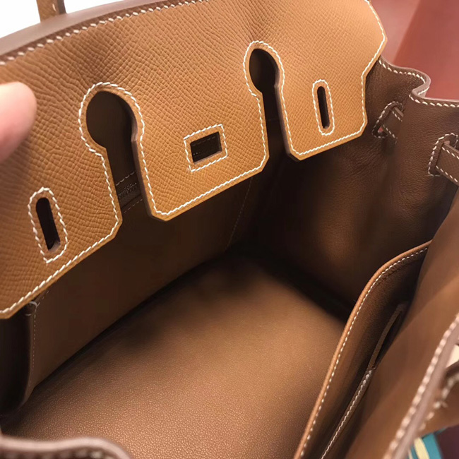 エルメス バーキン25 ゴールド ヴォーエプソン シルバー金具