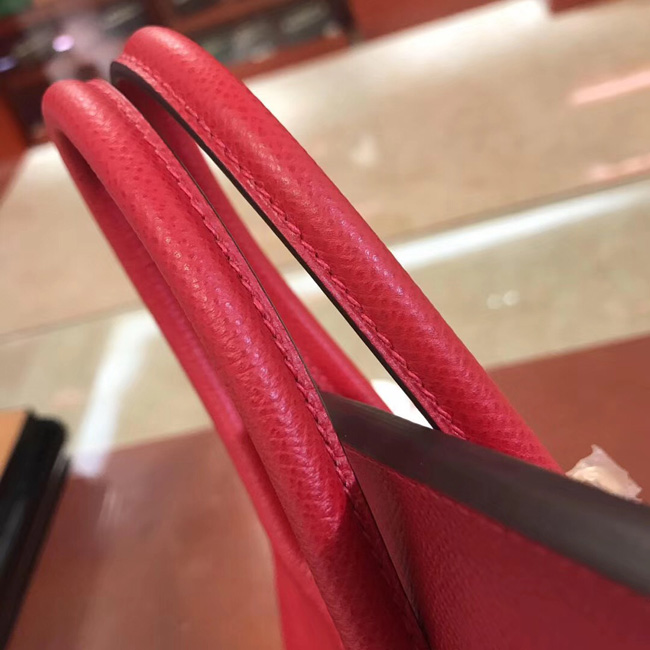 エルメス バーキン25 ルビー ヴォーエプソン ゴールド金具