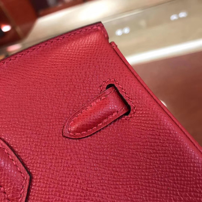 エルメス バーキン25 ルビー ヴォーエプソン ゴールド金具
