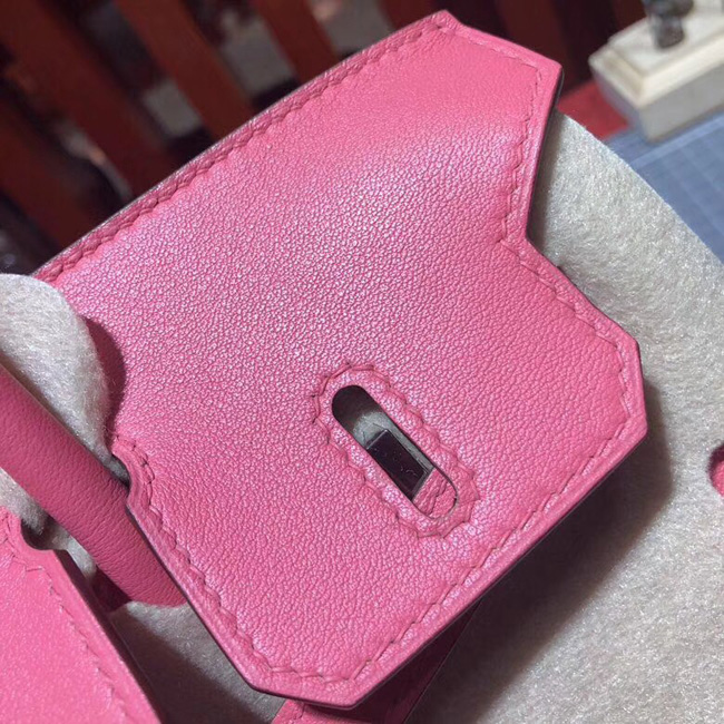エルメス バーキン25 ローズアザレ スイフト シルバー金具