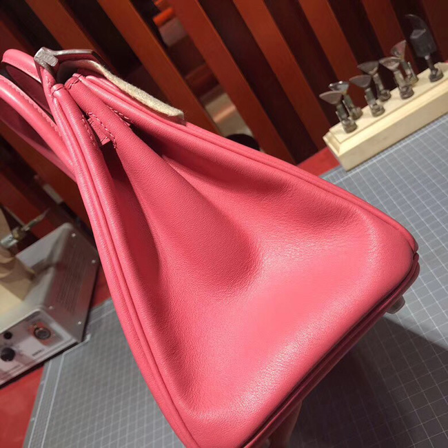 エルメス バーキン25 ローズアザレ スイフト シルバー金具