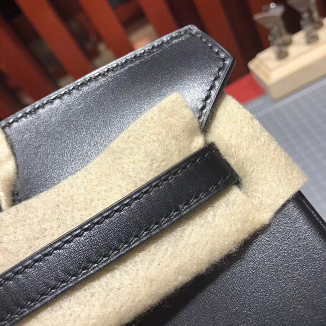 エルメス バーキン25 ブラック ボックスカーフ ゴールド金具