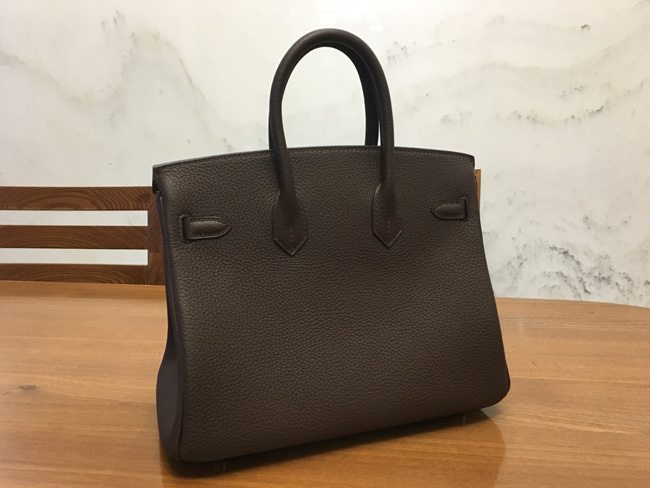 エルメス バーキン25 ショコラ トゴ ゴールド金具