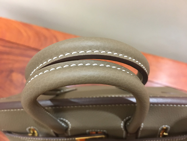 エルメス バーキン25 エトゥープ トゴ ゴールド金具