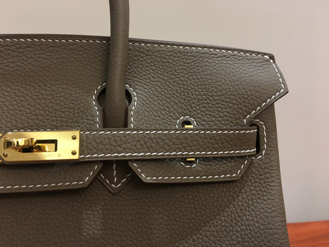 エルメス バーキン25 エトゥープ トゴ ゴールド金具