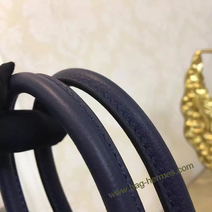 エルメス バーキン25 ブルーブラック トゴ ゴールド金具