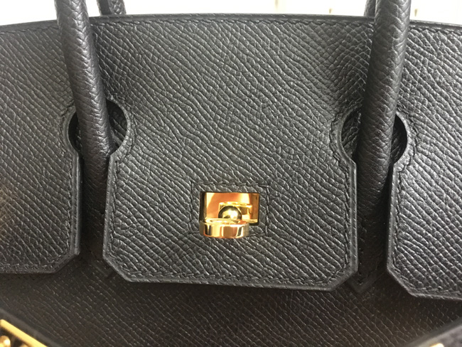 エルメス バーキン25 ブラック ヴォーエプソン ゴールド金具