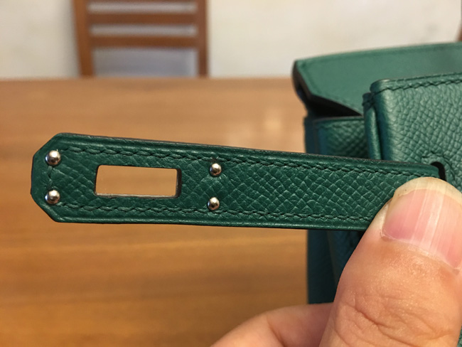 エルメス バーキン25 マラカイト ヴォーエプソン シルバー金具