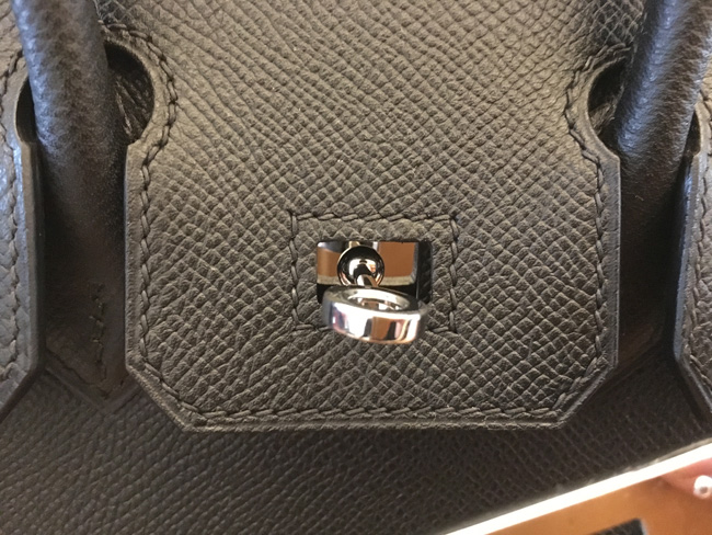 エルメス バーキン25 ブラック ヴォーエプソン シルバー金具