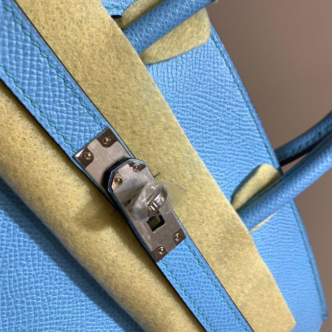 エルメス バーキン25 ブルーパラダイス ヴォーエプソン シルバー金具