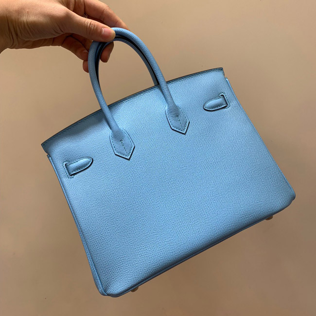 エルメス バーキン25 ブルーパラダイス ヴォーエプソン シルバー金具