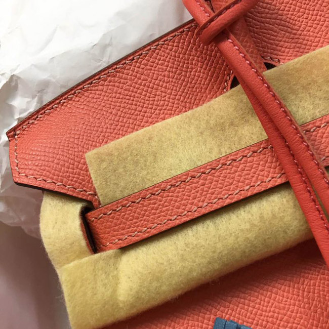 エルメス バーキン25 フラミンゴ ヴォーエプソン シルバー金具