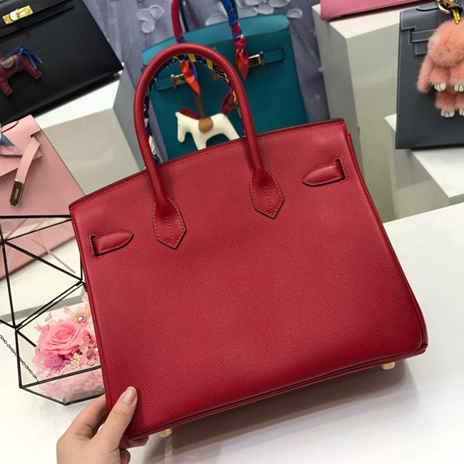 エルメス バーキン25 ルビー ヴォーエプソン ゴールド金具