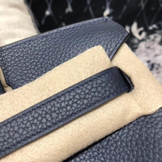エルメス　バーキンオフィシエ25　ブルートンペット/ミコノス　トゴ/スイフト シルバー金具