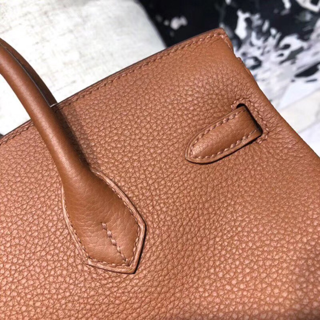 エルメス バーキンオフィシエ25 ゴールド/ジョーヌアンブル トゴ/スイフト シルバー金具