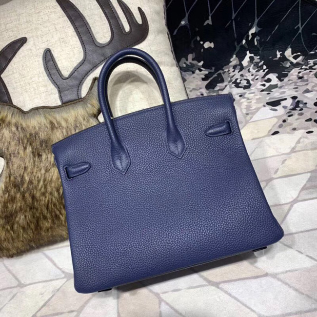 エルメス バーキンオフィシエ25 ブルーサフィール/マラカイト トゴ/スイフト シルバー金具