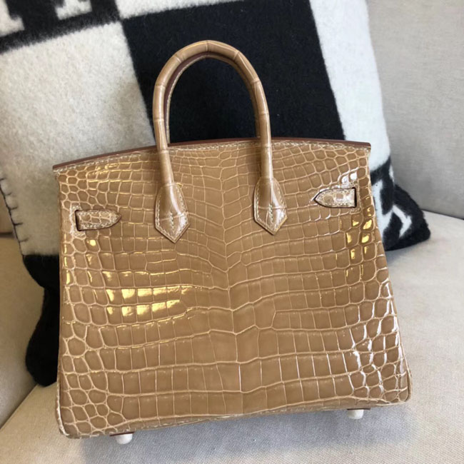 エルメス バーキン25 プシエール クロコダイル ゴールド金具