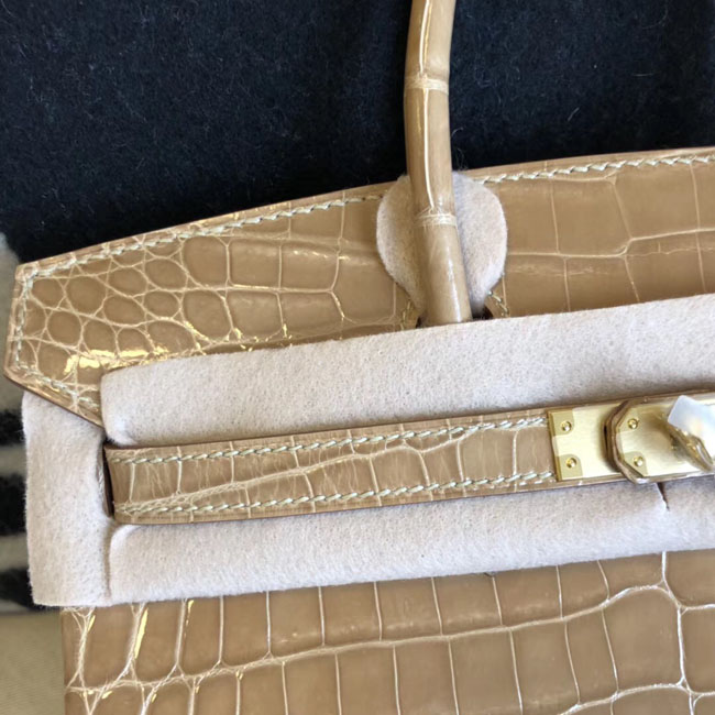 エルメス バーキン25 プシエール クロコダイル ゴールド金具