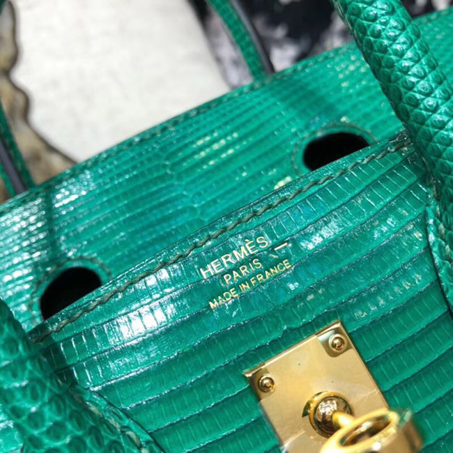 エルメス バーキン25 バンブー リザード ゴールド金具