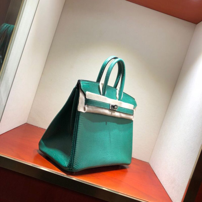 エルメス バーキン25 バンブー リザード シルバー金具