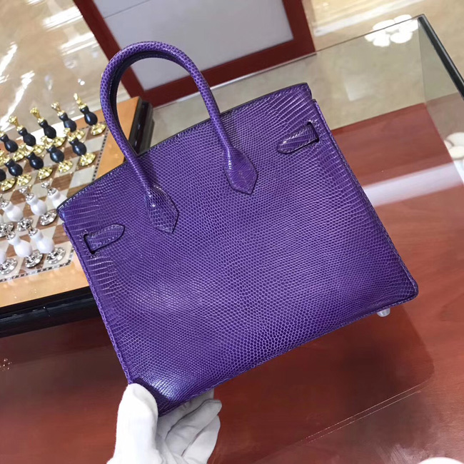 エルメス バーキン25 クロッカス リザード シルバー金具