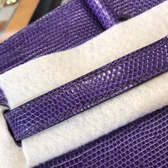 エルメス バーキン25 クロッカス リザード シルバー金具