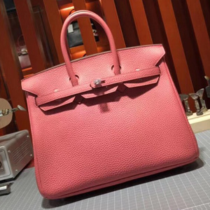 エルメス バーキン25 ローズリップスティック トゴ シルバー金具