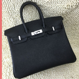 エルメス バーキン25 クロ トゴ シルバー金具