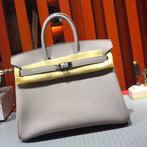 エルメス バーキン25 ブルーグラシエ トゴ シルバー金具