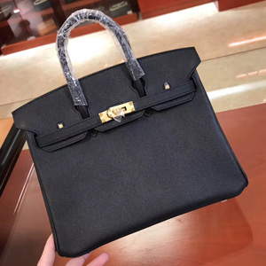 エルメス バーキン25 ブラック ヴォーエプソン ゴールド金具