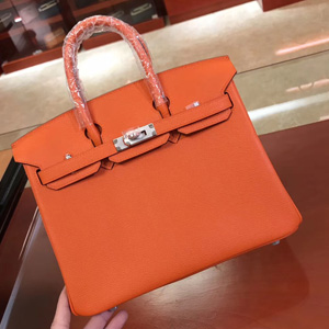エルメス バーキン25 オレンジ ヴォーエプソン シルバー金具