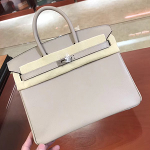 エルメス バーキン25 トレンチ ヴォーエプソン シルバー金具