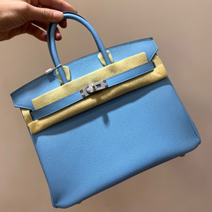 エルメス バーキン25 ブルーパラダイス ヴォーエプソン シルバー金具