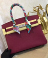 エルメス　バーキン30　ルビー　トゴ　シルバー金具