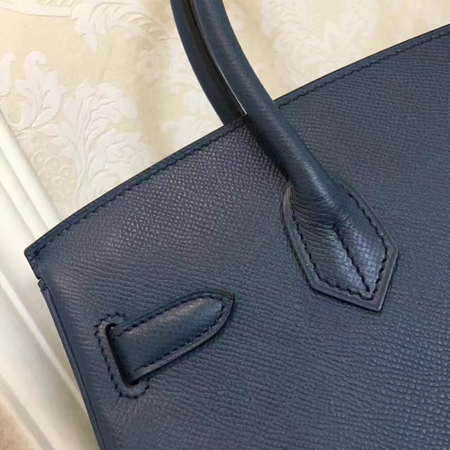 エルメス バーキン30 ブルーサフィール ヴォーエプソン ゴールド金具