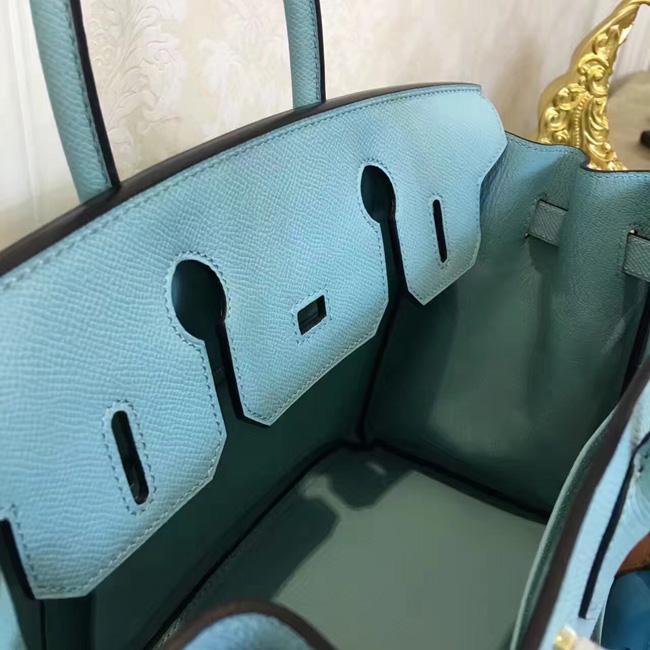 エルメス バーキン30 ブルーアトール ヴォーエプソン ゴールド金具