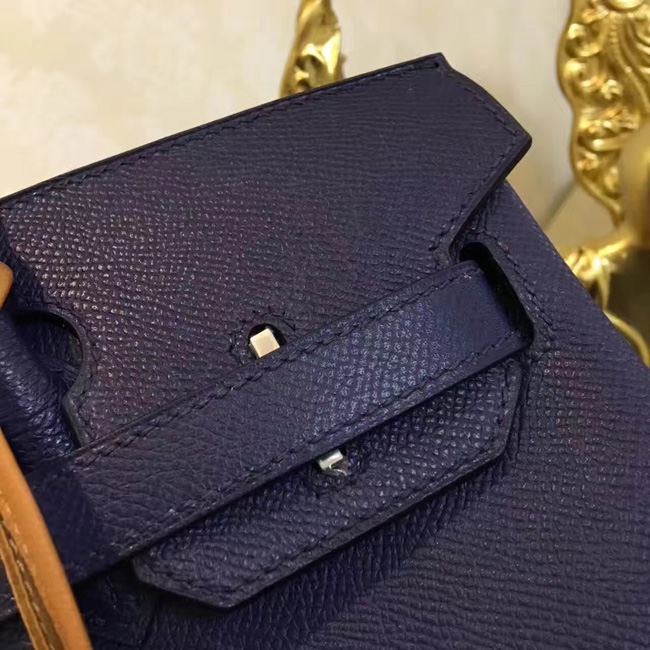 エルメス バーキン30 ブルーニュイ ヴォーエプソン シルバー金具