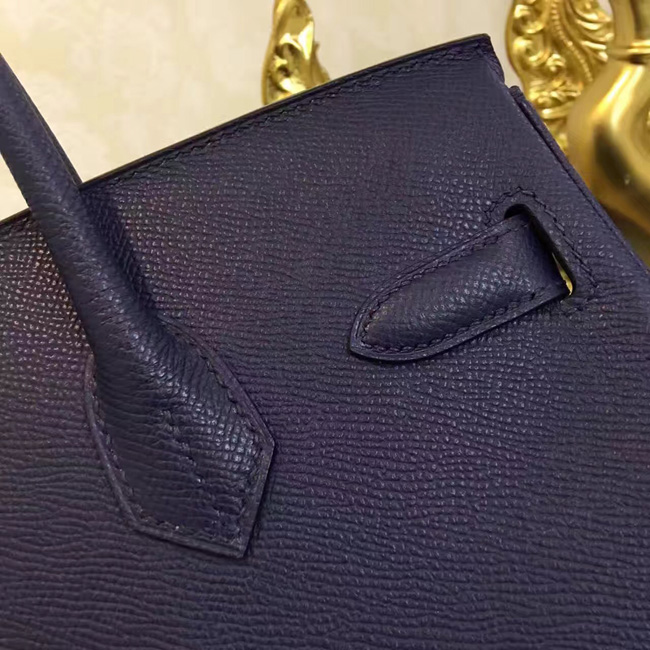エルメス バーキン30 ブルーニュイ ヴォーエプソン シルバー金具