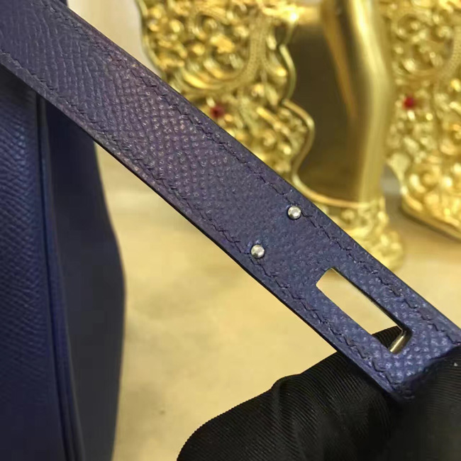 エルメス バーキン30 ブルーニュイ ヴォーエプソン シルバー金具