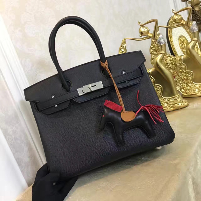 エルメス バーキン30 クロ ヴォーエプソン シルバー金具