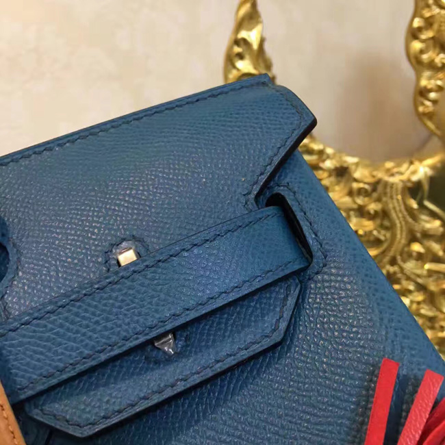 エルメス バーキン30 ブルージーン ヴォーエプソン シルバー金具
