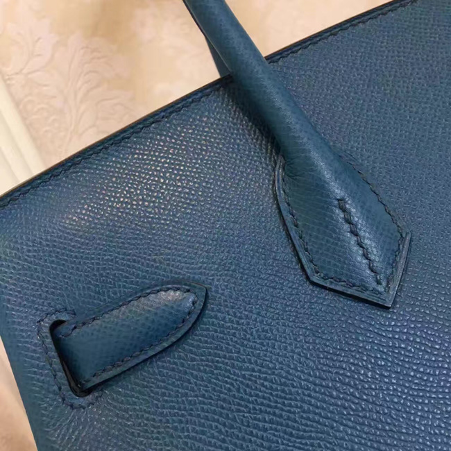 エルメス バーキン30 ブルージーン ヴォーエプソン シルバー金具